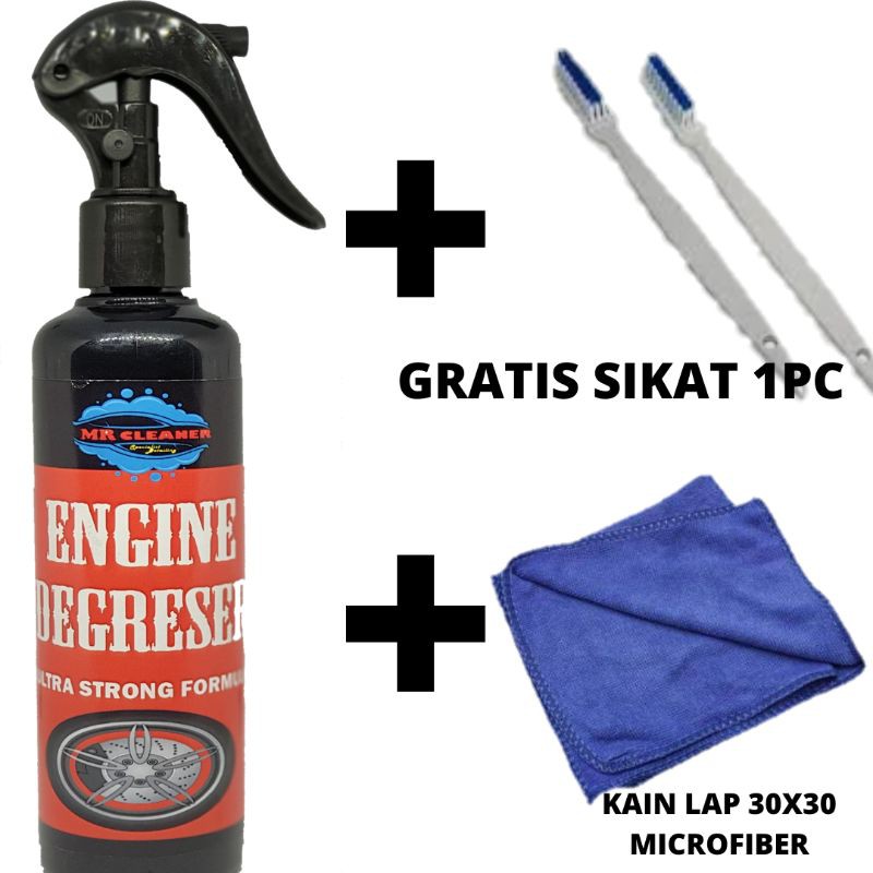 X3 Cairan Pembersih Mesin pMobil | Sabun Penghilang Kerak Oli Kotoran Motor | Engine Cleaner 250ml