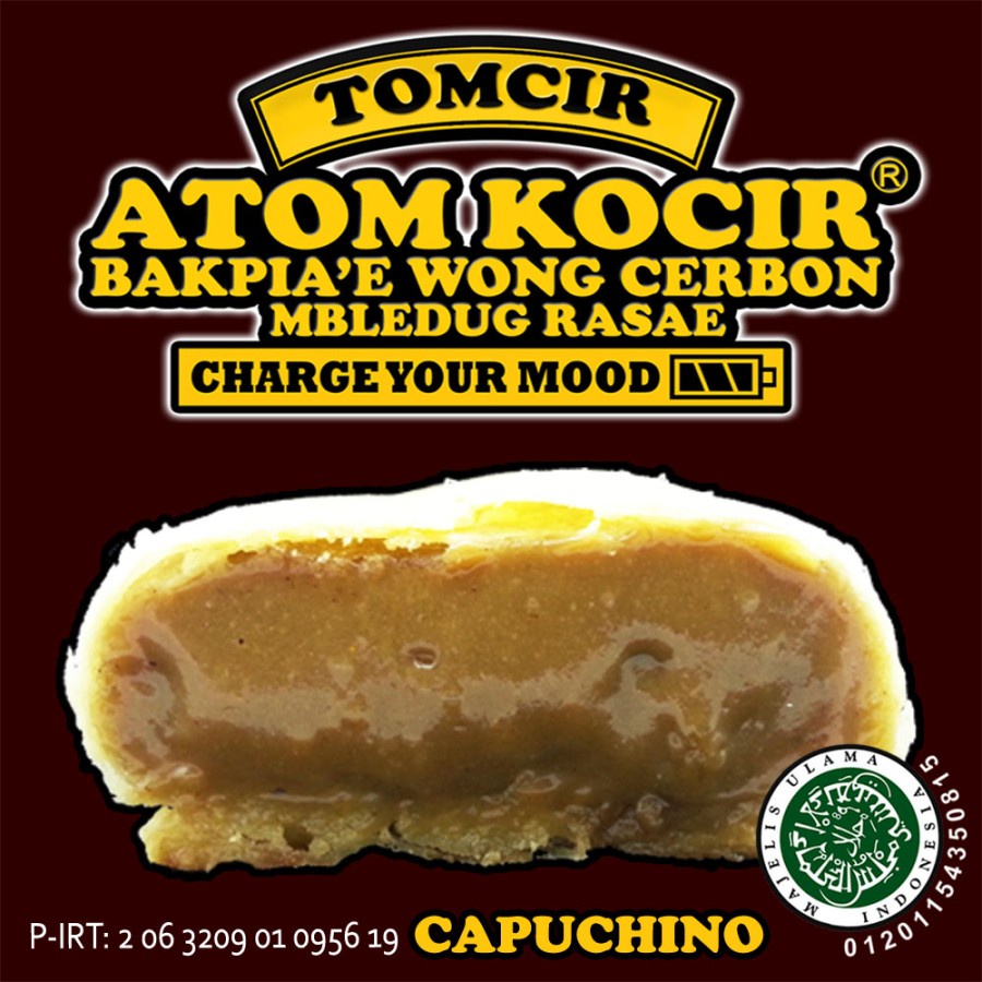 

Tomcir Atom Kocir Capuchino Bakpia Cirebon 1 pack isi 5