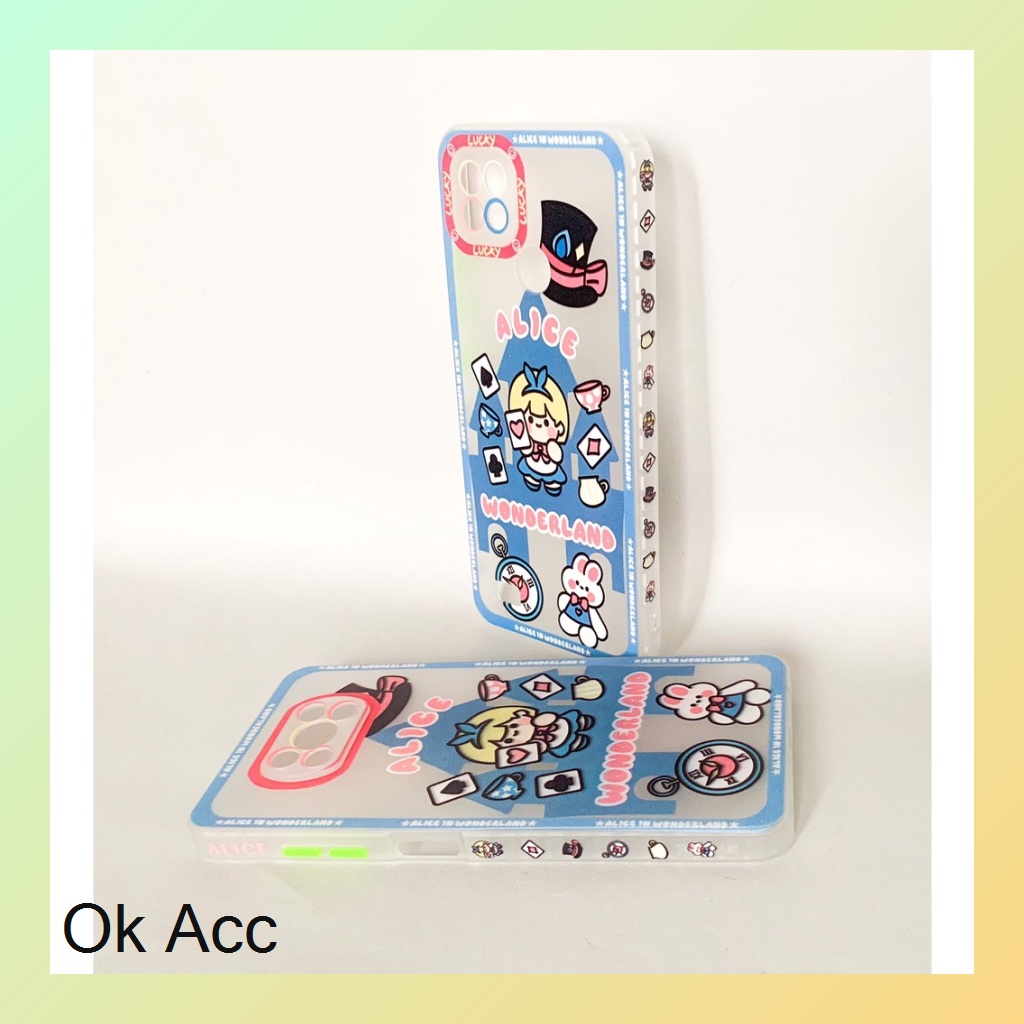 FH26 Softcase Shockproof Protection Alice Kartun Xiaomi Redmi 9 Prime 9A 9i 9C 9T Note 8 Pro 9 Poco M3 X3 Pro, Samsung A02/M02 A02s/M02s A10 A10s A11/M11 A12 A20/A30/M10s A20s A21s A50 A50s A30s J2 Prime