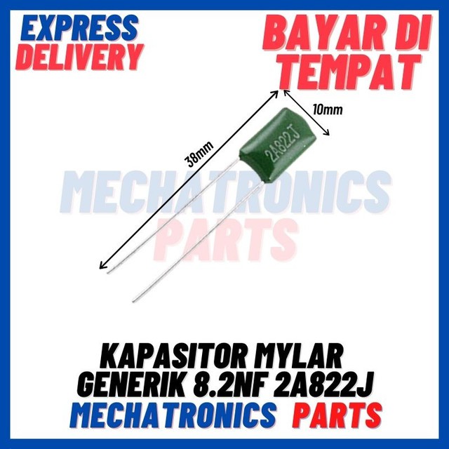 [PAS-9293] KAPASITOR MYLAR GENERIK 8.2nF 2A822J