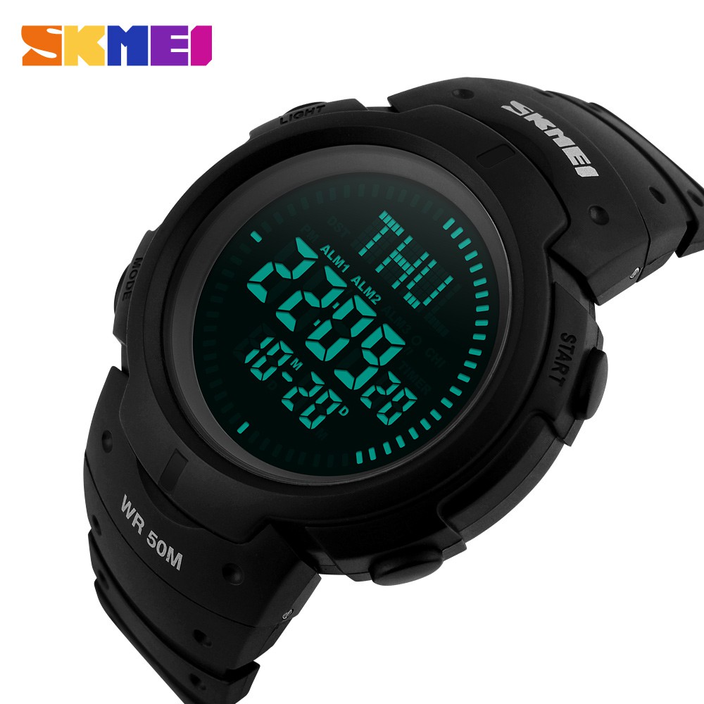 Jam Tangan Digital Pria - DG1231CM - Black - SKMEI