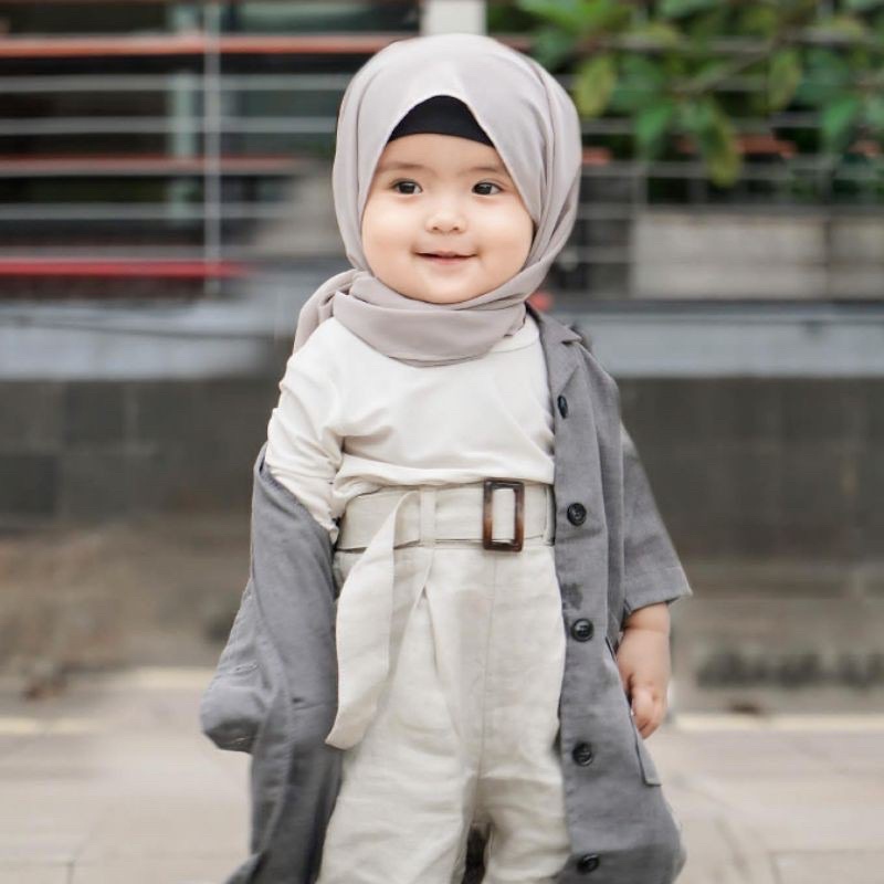 PASHMINA Karet Anak Bayi 1-3thn | Hijab PASTAN Karet Anak Diamond