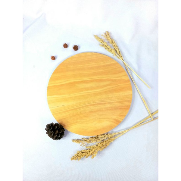 pinus coaster/telenan bulat/papan bulat jati belanda/tatakan kayu jati belanda/talenan kayu/MMW032