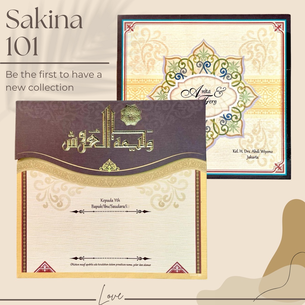 sakina 101 undangan pernikahan mewah, blangko undangan, blanko undangan kosong, kertas undangan pern