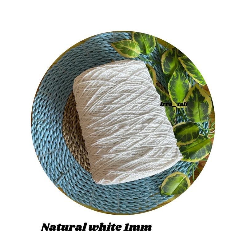 Tali katun Natural white 1mm/1kg