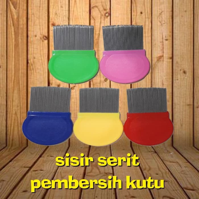 Sisir Serit Kutu Telur Ketombe Besi Logam Rapat Hair Comb