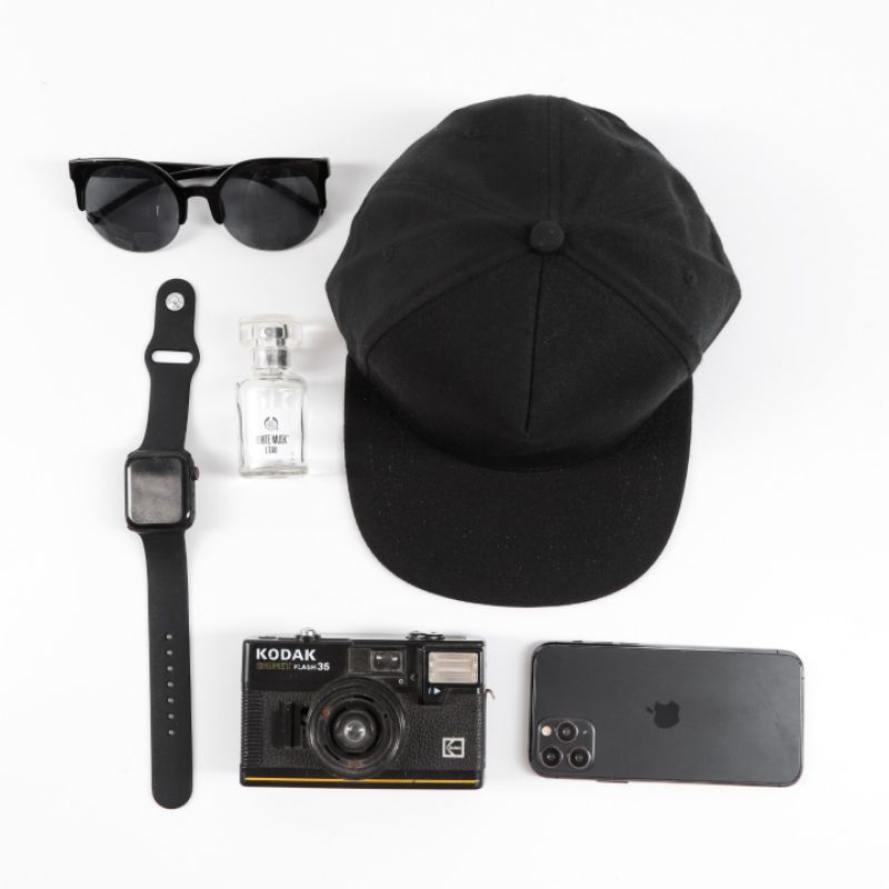 Topi Polos Pria | Topi Snapback Polos | Topi Ribsgold Original