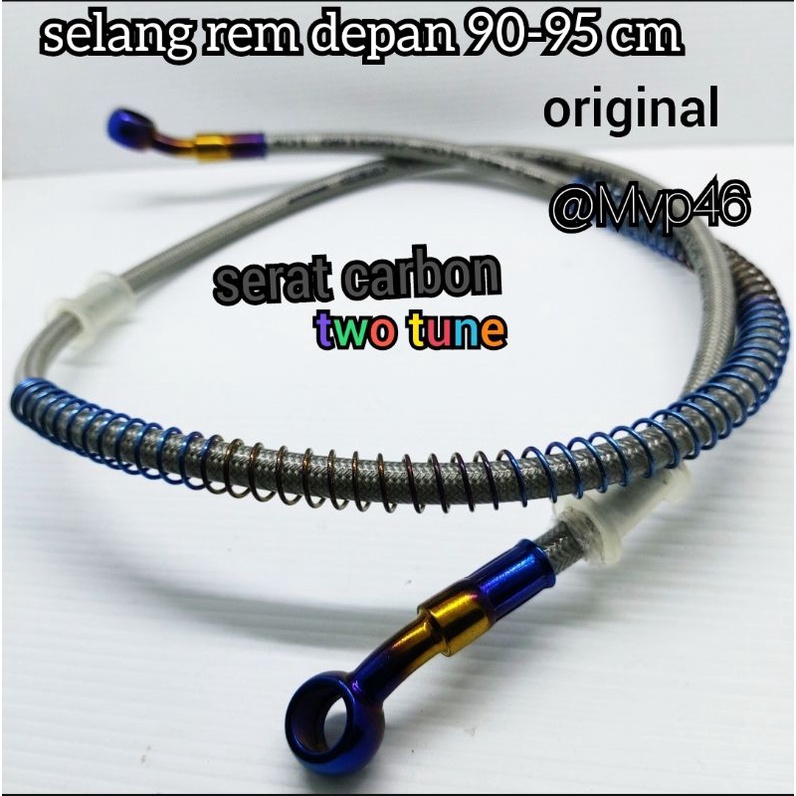 Selang rem depan 95 cm plus two tone / selang rem depan two tone