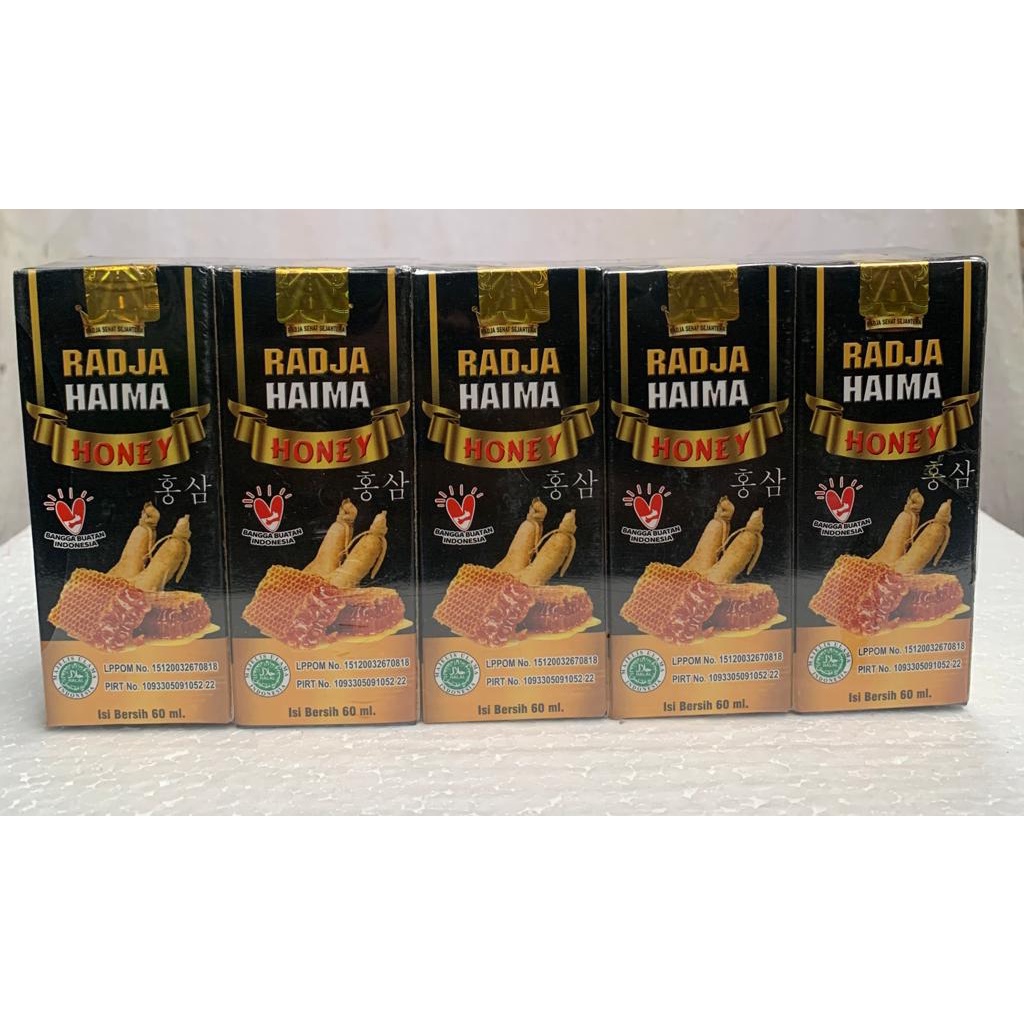 MADU GINSENG ALAMI Radja Haima UNTUK STAMINA DAN DAYA TAHAN TUBUH Raja Asli Imunitas imun Vitalitas