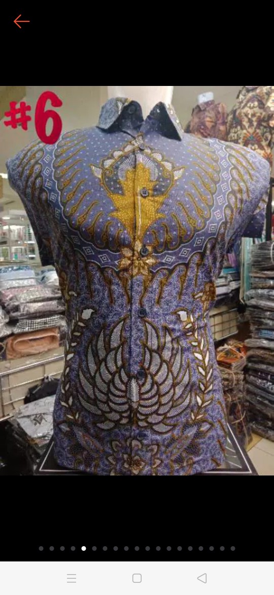 ( Bisa Cod ) Kemeja Hem Batik Slim Fit Pria Kemeja Katun Kemeja Pria