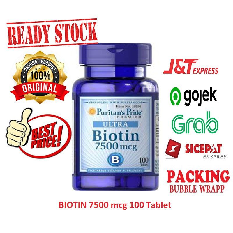 PURITAN BIOTIN 7500 mcg - 100 TAB