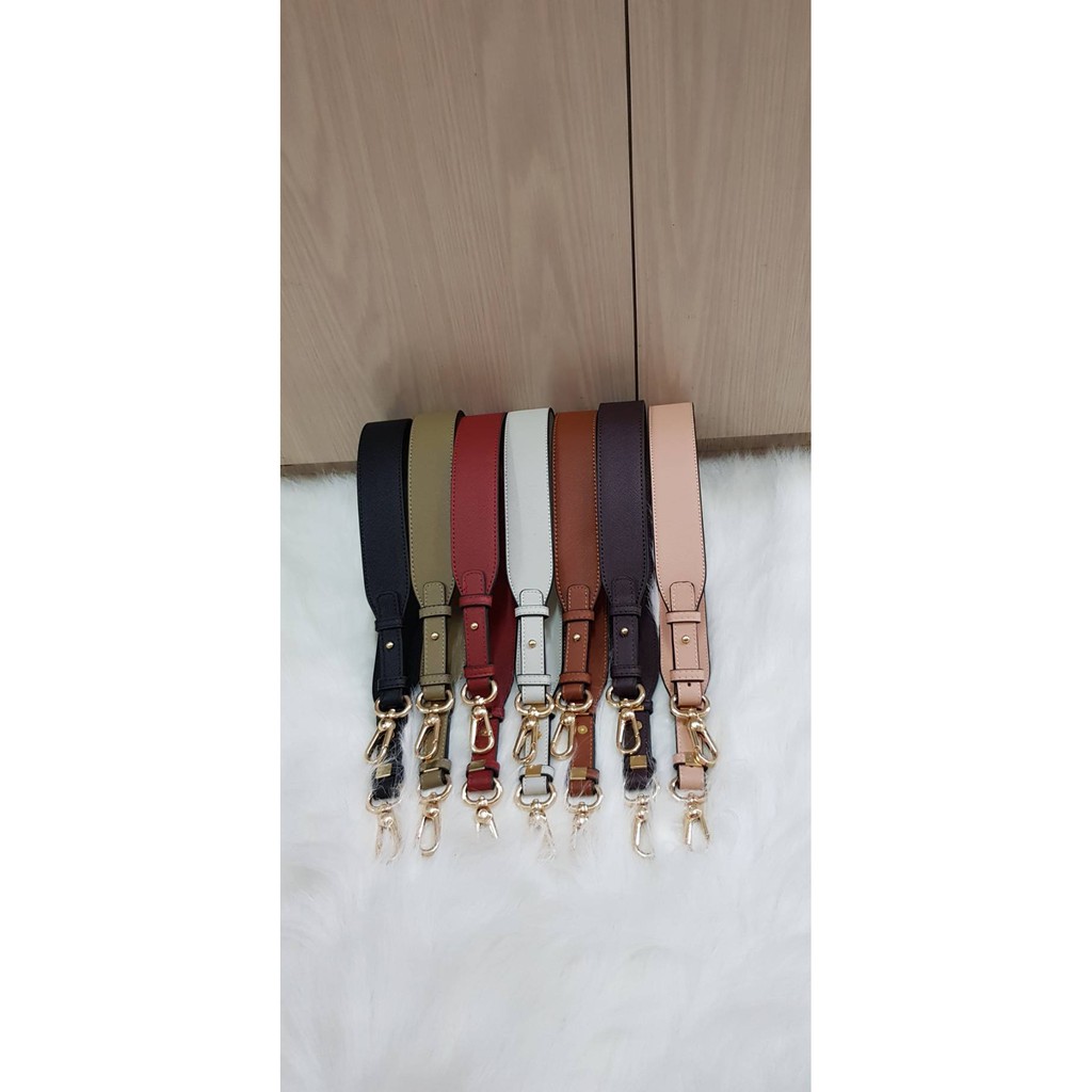 bag strap adjustable MK Short saffiano PU leather 73 83cm tali tas pendek strap tas sha