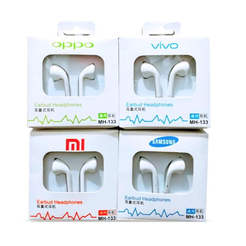 Ash shura HF BRANDED MH133 HEADSET HANDSFREE EARPHONE