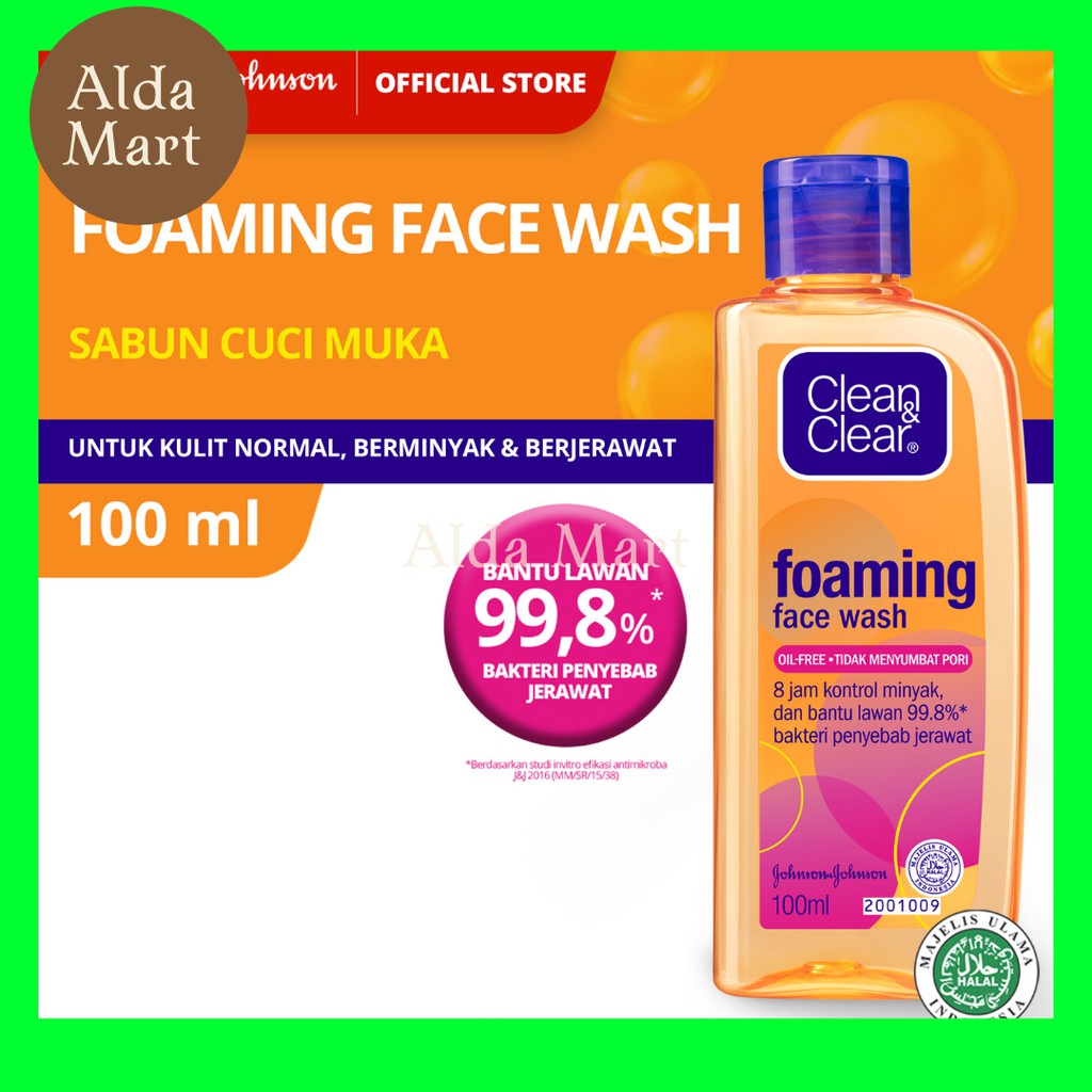 ✿ALDA MART ✿ Clean &amp; Clear Face Foaming Wash | Natural Bright 100ml