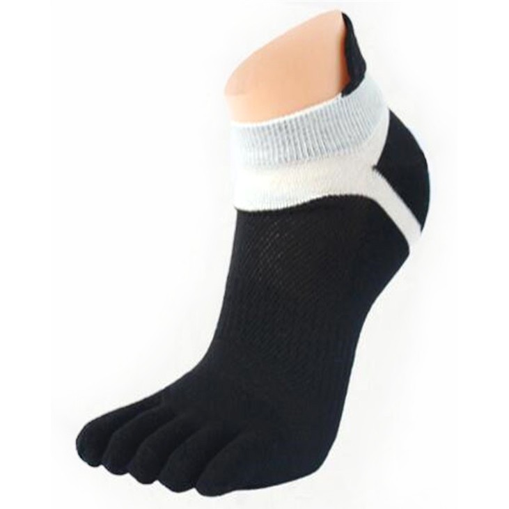 Mall [ COD ] - Kaos Kaki Lima Jari Unisex Five Toe Socks COCKCON - Black &amp; Gray