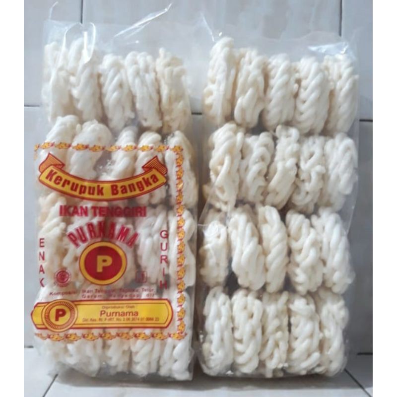 

Kerupuk Keriting Bangka Purnama Ikan Tenggiri / Kemplang Bangka