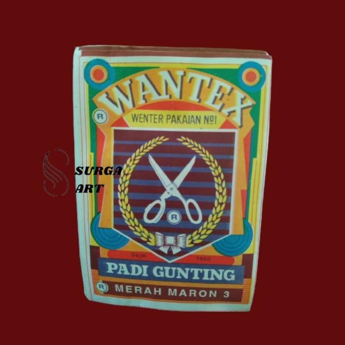 

BISA COD WANTEX MERAH MARON 03 Wenter Padi Gunting Pewarna Kain Textil Permanen