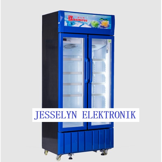 Showcase Pendingin Minuman Daimitsu DISC-6000 2 Pintu 500 L 374 Watt BERGARANSI