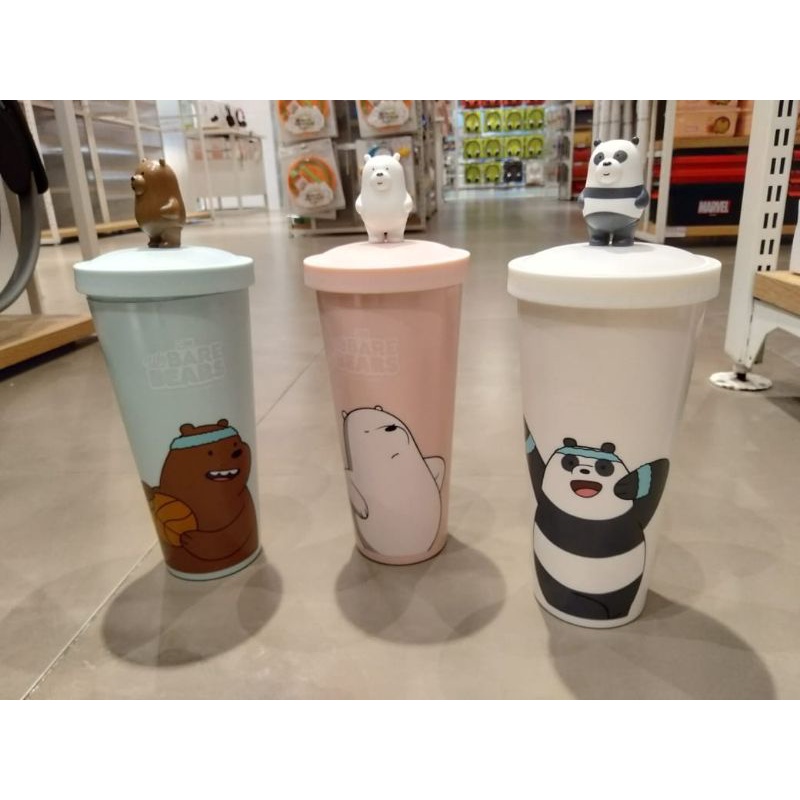 botol minum miniso we bare bears