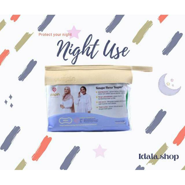 [SALE] PAKET NIGHT USE YUSPIN uk. 30cm / pembalut kain anti bocor/ pembalut kain sehat