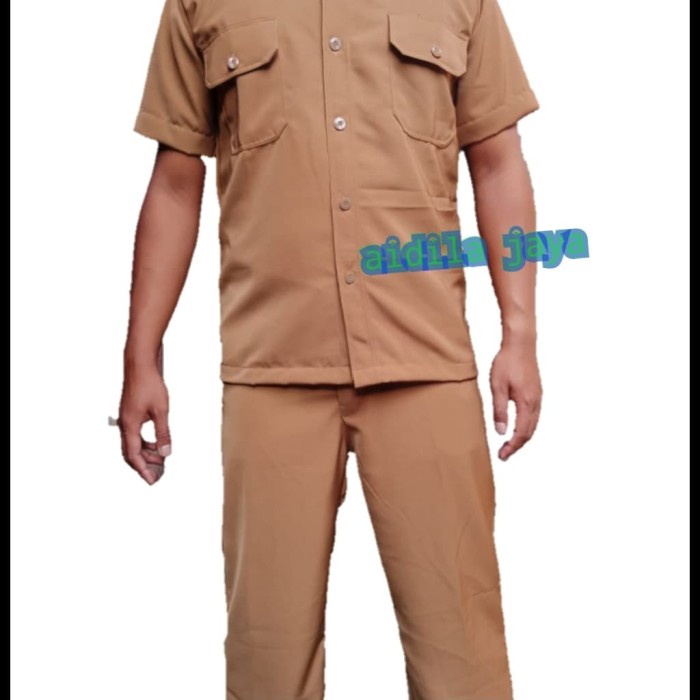 TERMURAH- baju seragam pemda , pns , guru pegawai negeri pdh sat pol pp - M