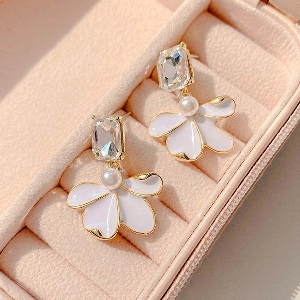 Mxbeauty Anting Tusuk Wanita Geometris Simple Trendy Untuk Anak Perempuan Sweet Alloy Ear Studs