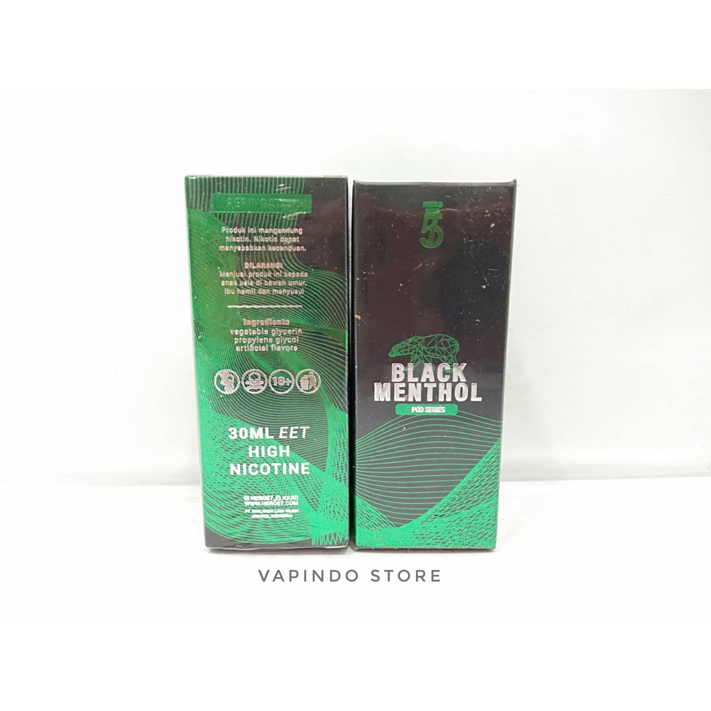 BLACK MENTHOL PODS SERIES 30ML 30MG BY HERO57 R57