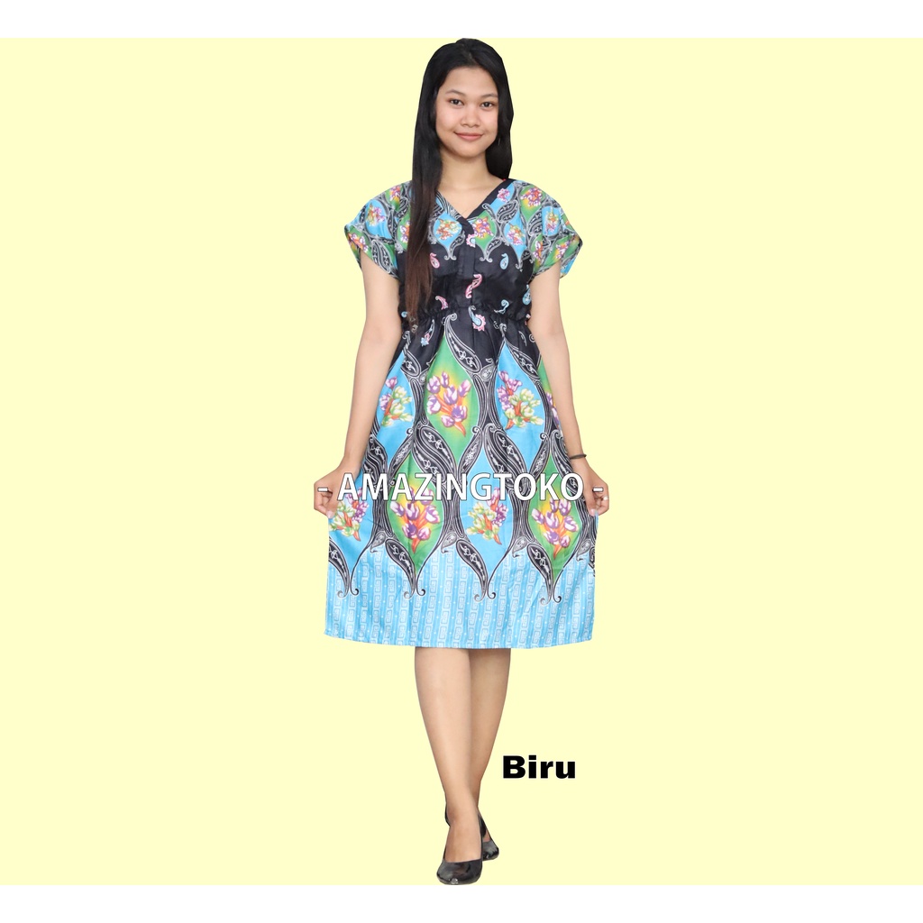 Daster Rayon Murah Motif Batik, Dress Rayon, Home Dress