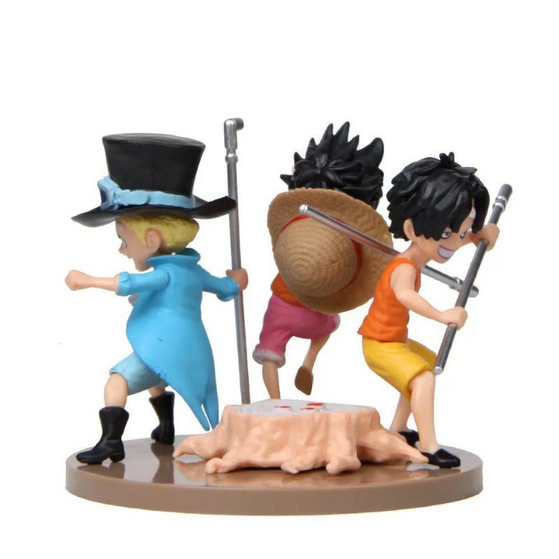 ACTION FIGURE ONE PIECE LUFFY ACE SABO(COD)