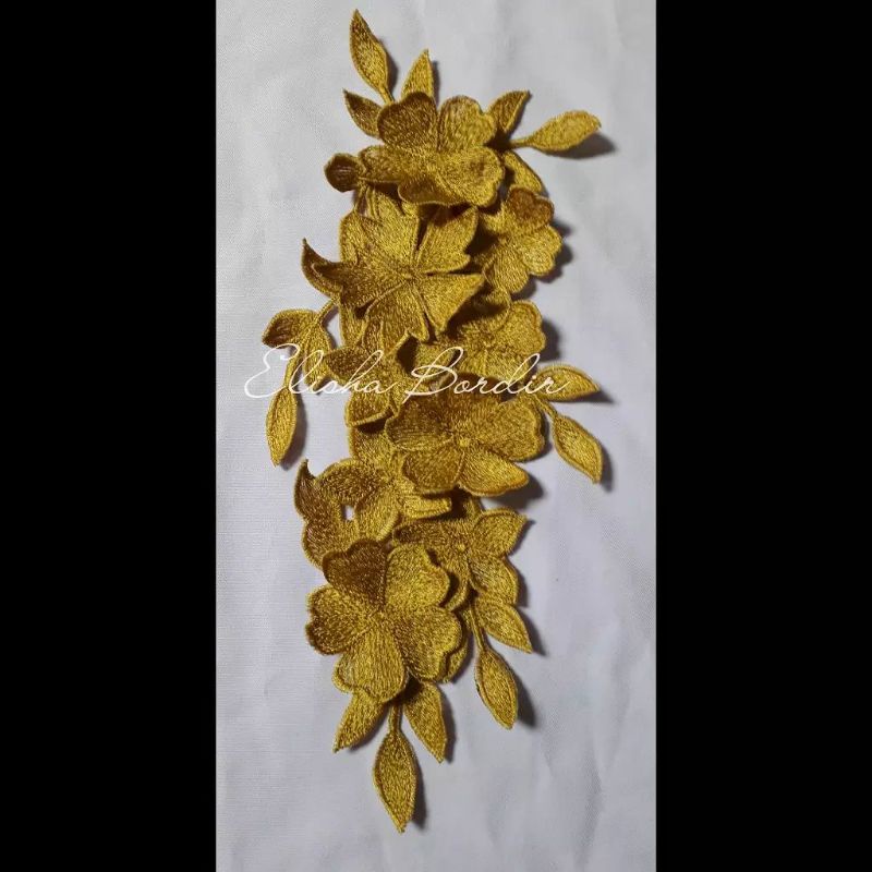 Corsage Bordir aplikasi Aksesoris  buat kebaya,dll