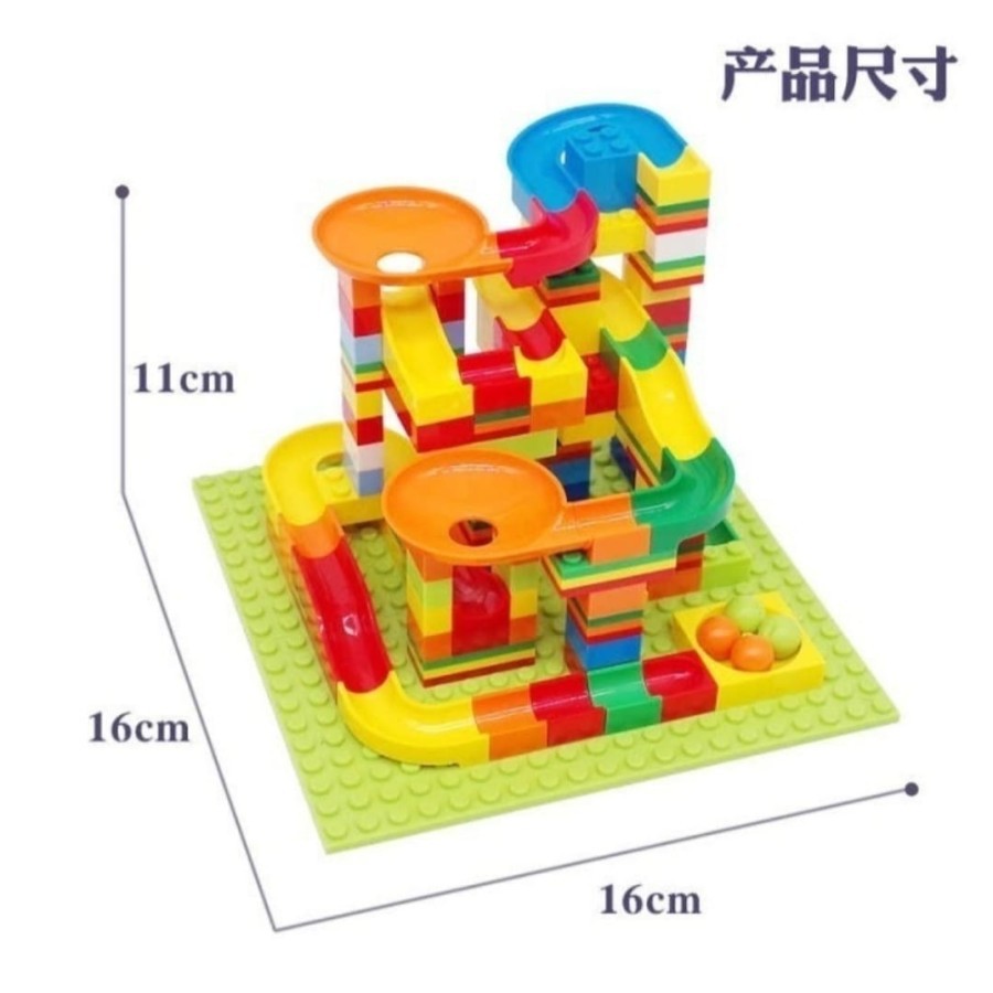 Slide Ball Building Blocks Marble Run Race - Mainan Edukasi Blocks Toys Slide Way Ball