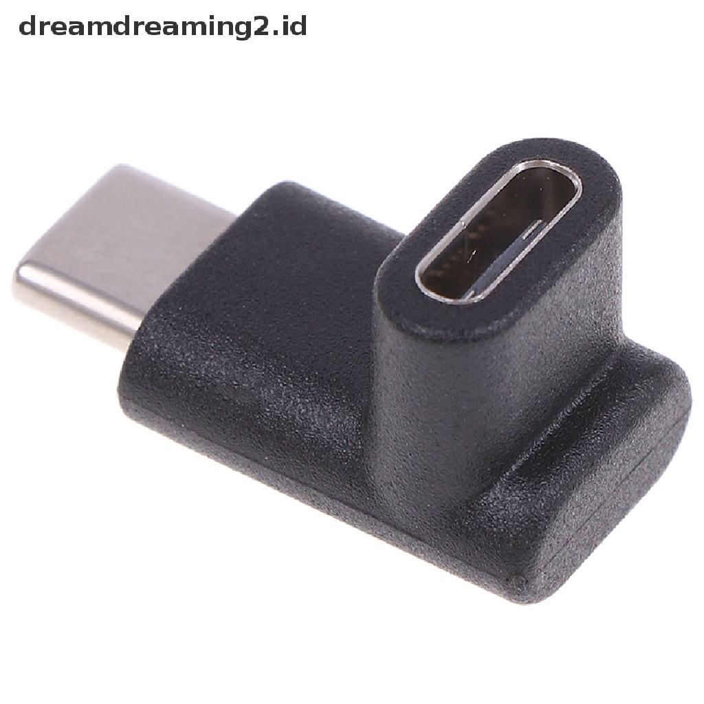 (LIKE) Adaptor Konverter USB 3.1 Tipe C Male Ke Female Sudut Kanan 90 Derajat