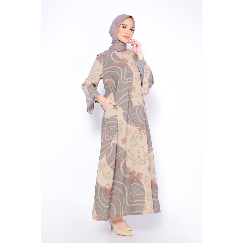 ZM Zaskia Mecca - Luny Cream Gamis - Jelita Indonesia - Edisi Maluku-Size L