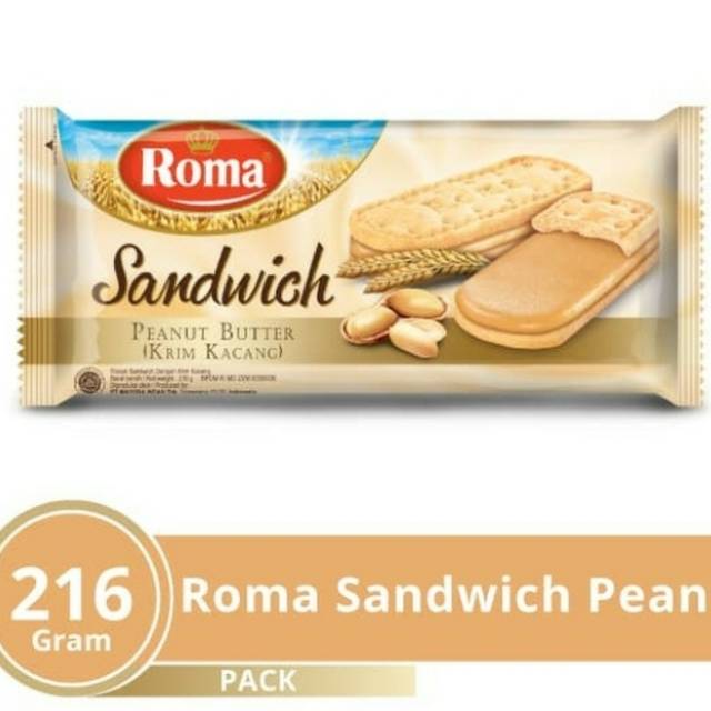 

Roma sandwich peanut 216 grm