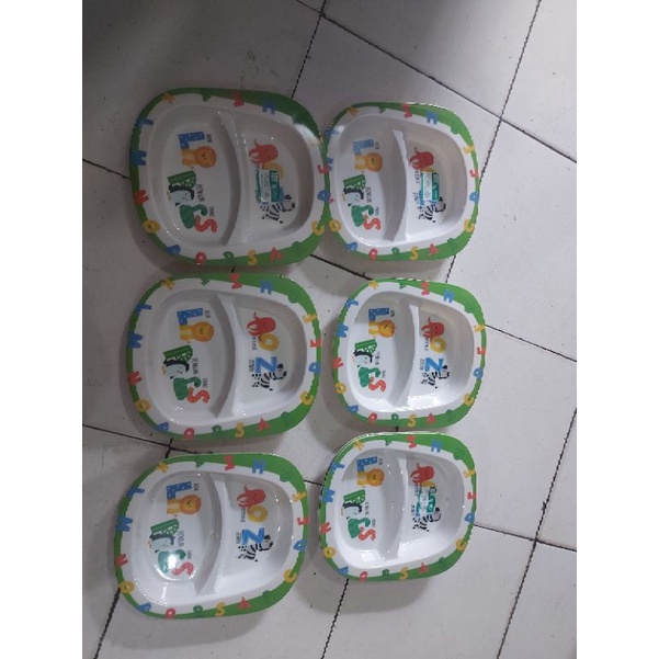 piring makan sekat anak melamin onyx AFS09S