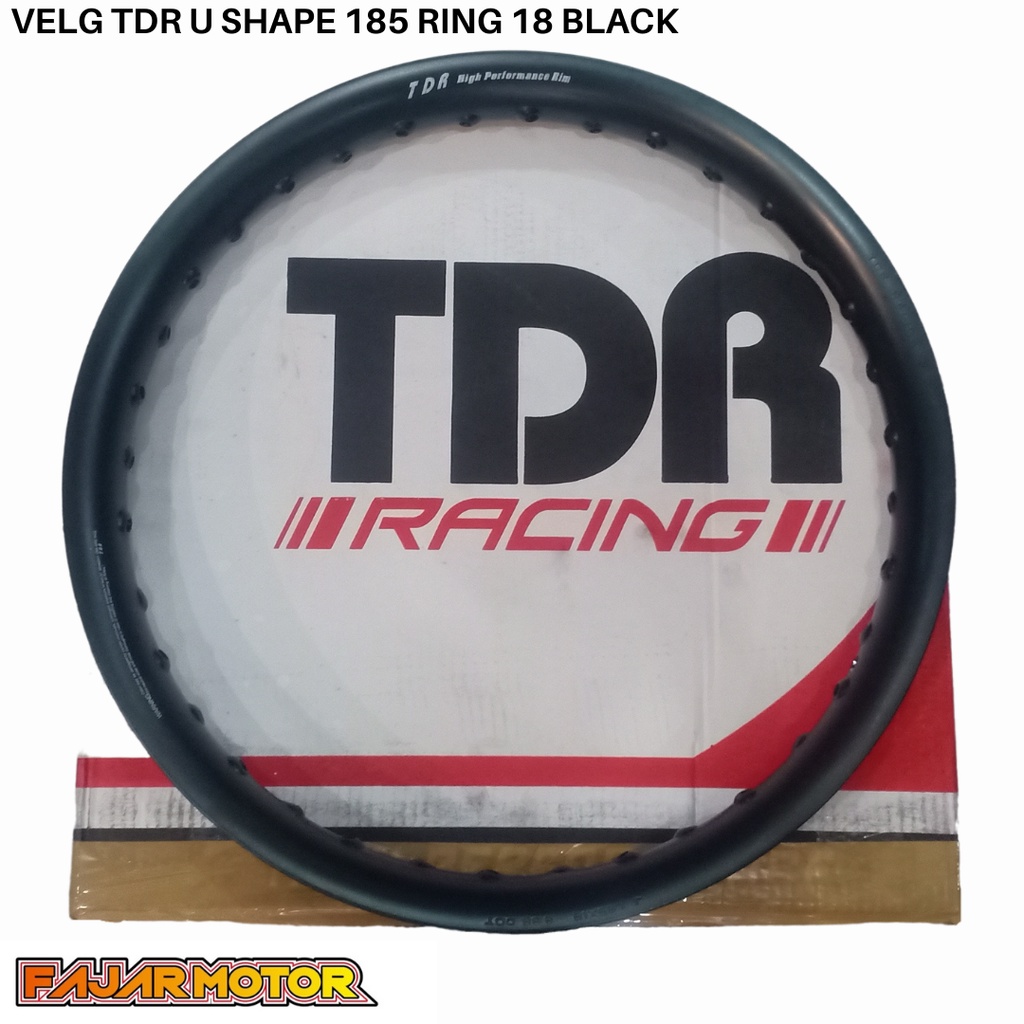 PROMO VELG TDR U SHAPE 185 RING 18 BLACK GOLD TITANIUM