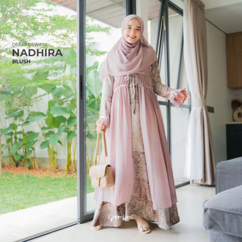NADHIRA DRESS BY GREENISM READYSTOCK PREMIUM