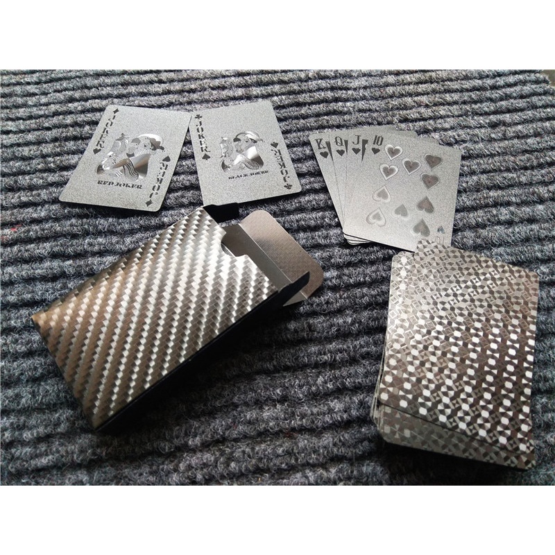 KARTU POKER REMI PLASTIK ANTI AIR WATERPROOF MODEL 2 - K8356 - BLACK UNO BDG