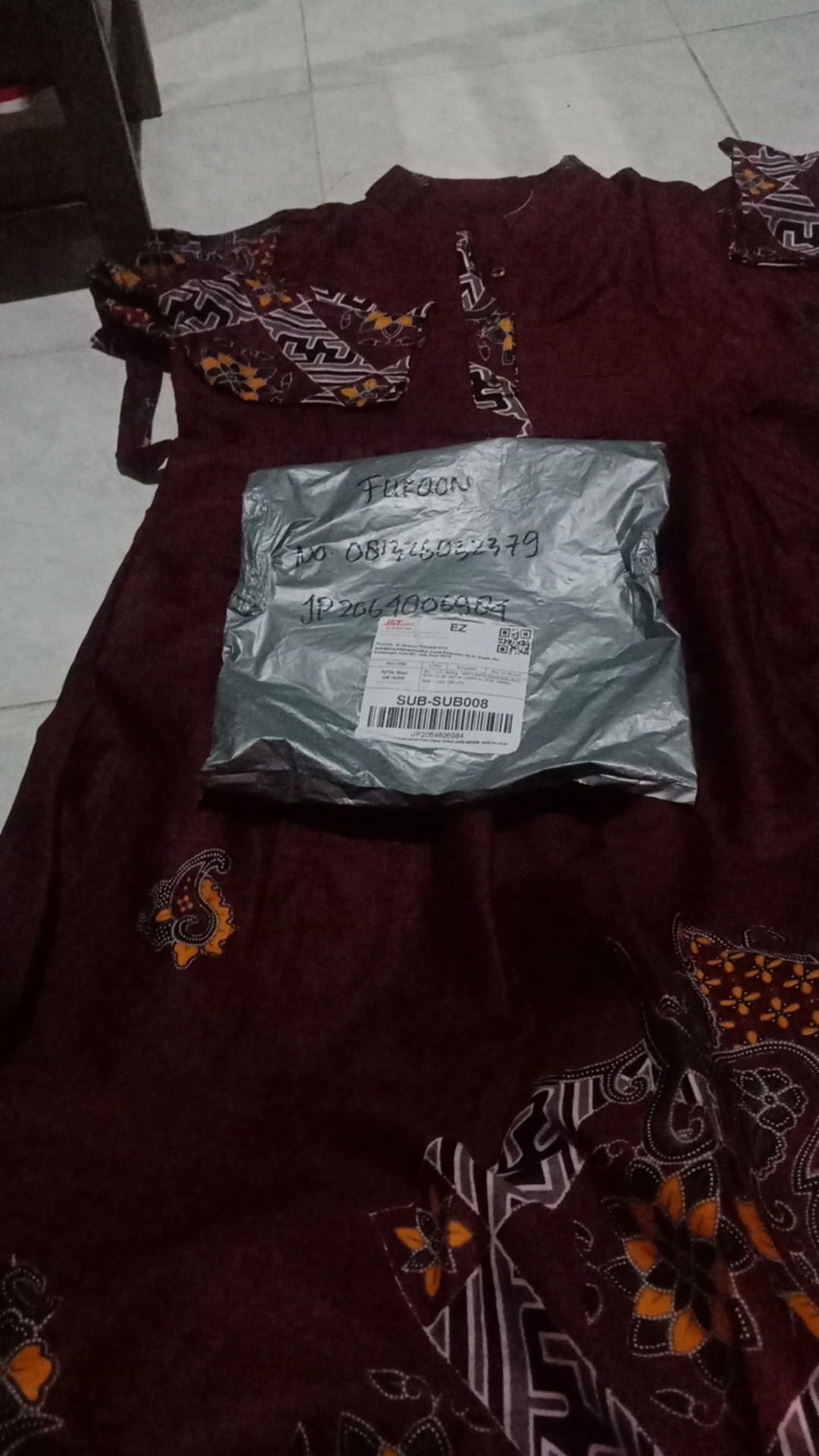 Gamis Batik Sriwedari Maxi Bumil/busui Katun Sogan Allsize & Jumbo