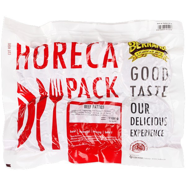 

Bernardi Horeca Pack Beef Patties 1100 G