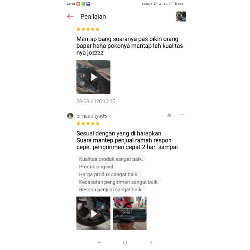 Knalpot Racing Nmax Aerox Pcx Vario Adv Lexi Scoopy Beat Mio Xmax Fullsystem Austin-4