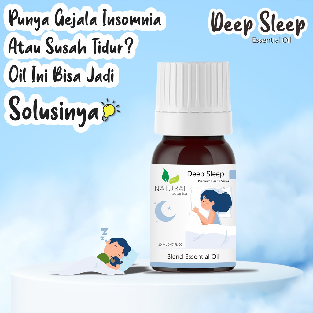 Natural Botanica Deep Sleep Essential Oil Insomnia Pure Minyak Esensial Atsiri Aroma Terapi Diffuser Humidifier
