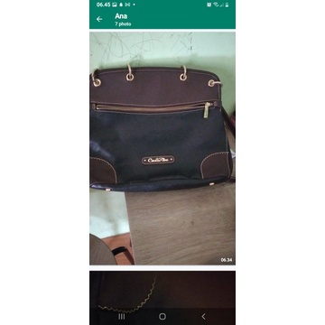 tas kulit asli carlorino original second preloved