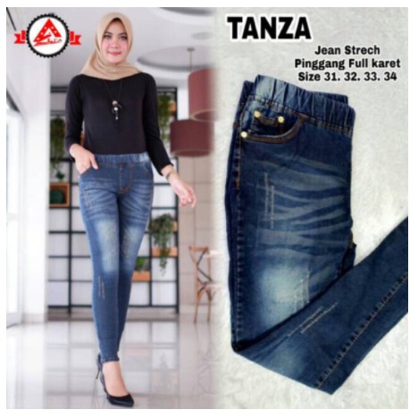 Celana jegging || jeans legging tanza motif laser/cakar (GLA/DNA)