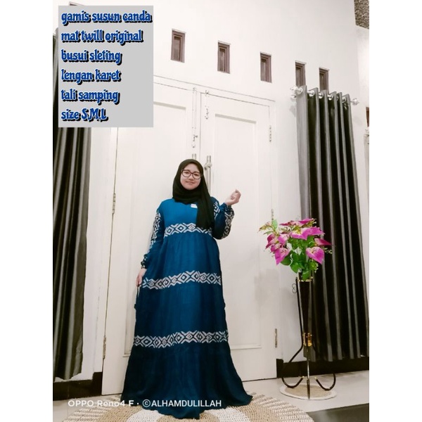 GAMIS TWILL ORIGINAL SUSUN CANDA/ GAMIS TWILL AKSARA/GAMIS TWILL ARABIC/navi