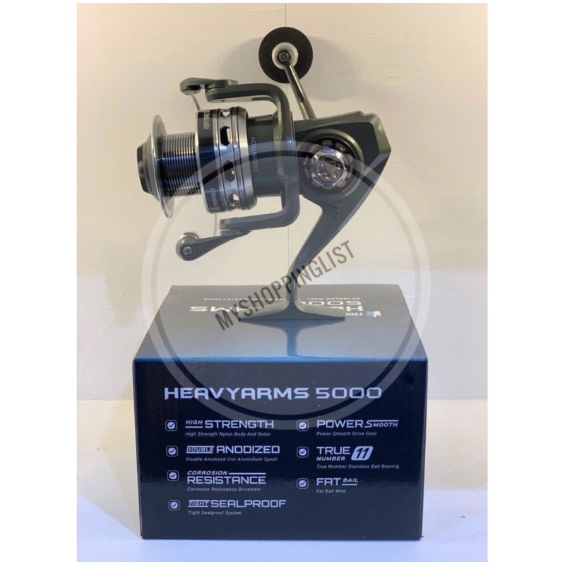 Reel Spinning Tridentech HeavyArms 5000 SaltWater MetalBody Heavy Arms