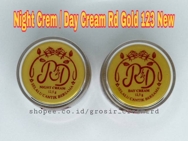 Day Cream / Night Cream RD Gold New/ Ecer Rde Glow Cream Siang Krim Malam