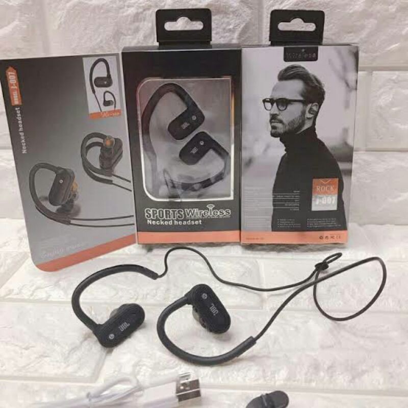 Headset JBL J-007 Bluetooth Wireless Sport Earphone