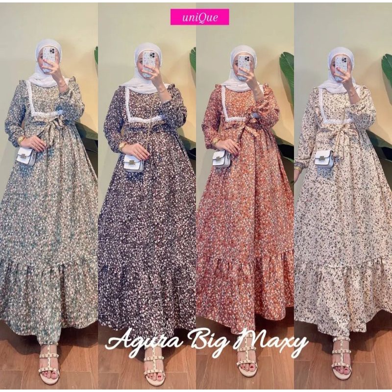 Gamis Renda Noni | Agura Big Renda | (Realpict COD)