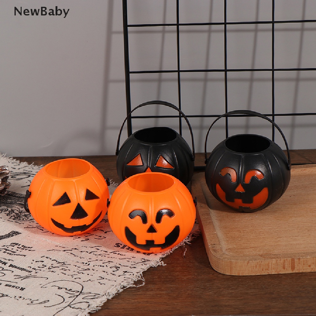 New Ember Labu Halloween Bahan Plastik Untuk Dekorasi Pesta